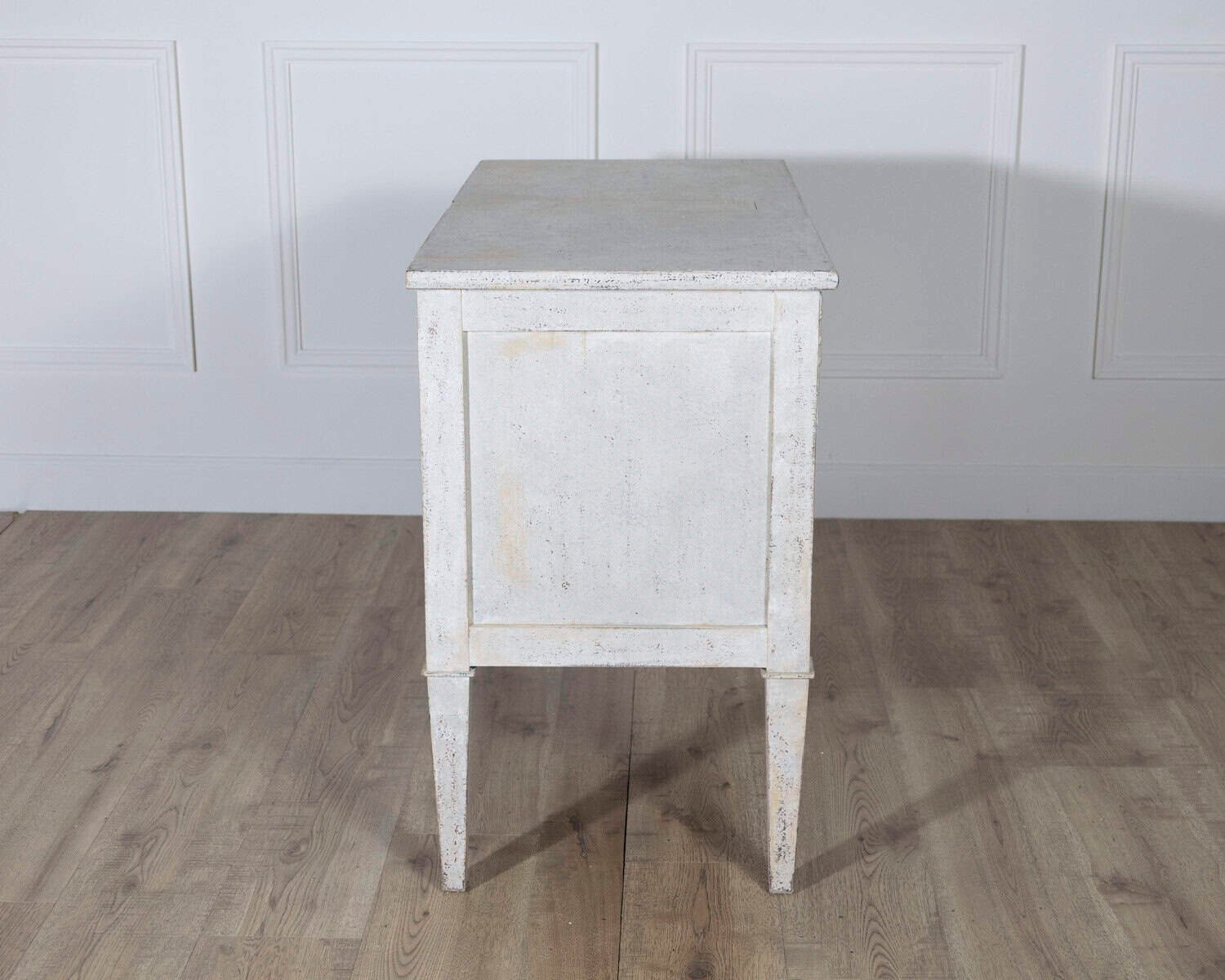 French Painted Chest of Drawers with Brass Pulls, circa 1920 - JAA