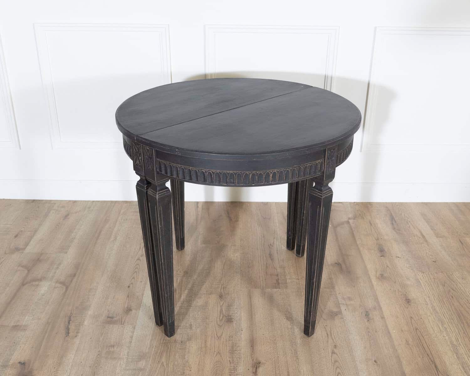 Pair of Swedish Painted Demi-Lune Consoles, ca. 1880 - JAA