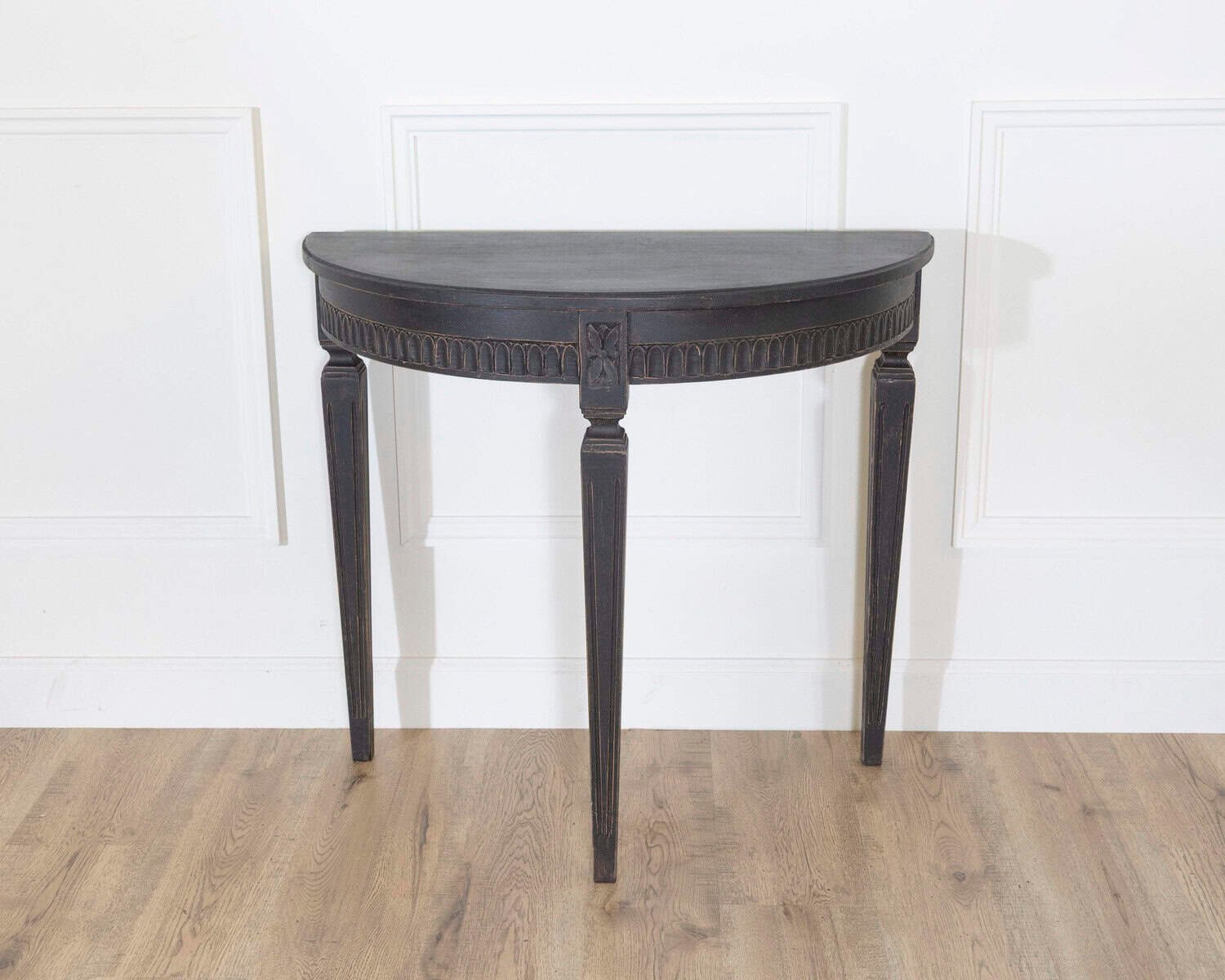 Pair of Swedish Painted Demi-Lune Consoles, ca. 1880 - JAA