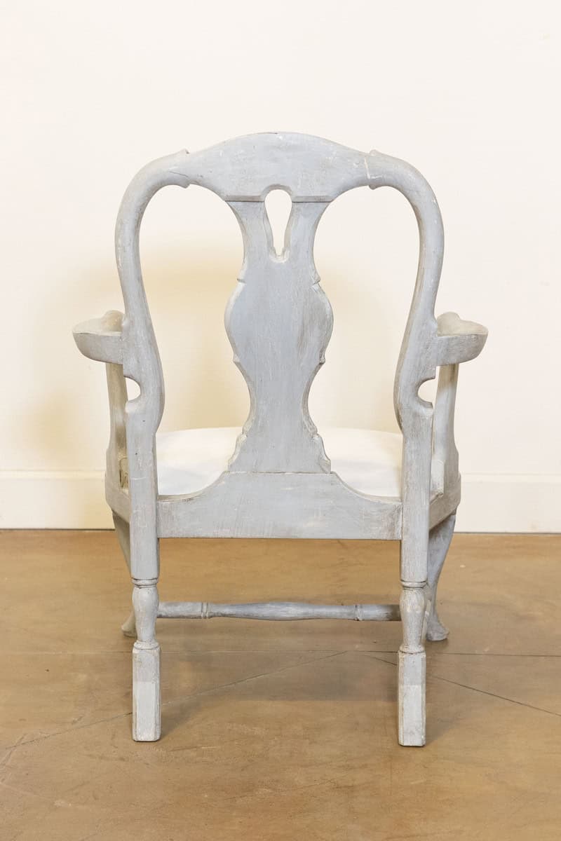 40% OFF at Checkout. Pair of Swedish Rococo Style 1890s Painted Wood Armchairs - JAA