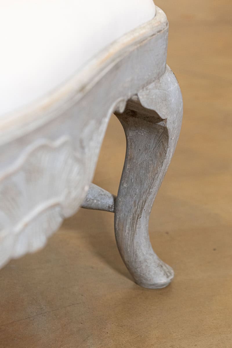 40% OFF at Checkout. Pair of Swedish Rococo Style 1890s Painted Wood Armchairs - JAA