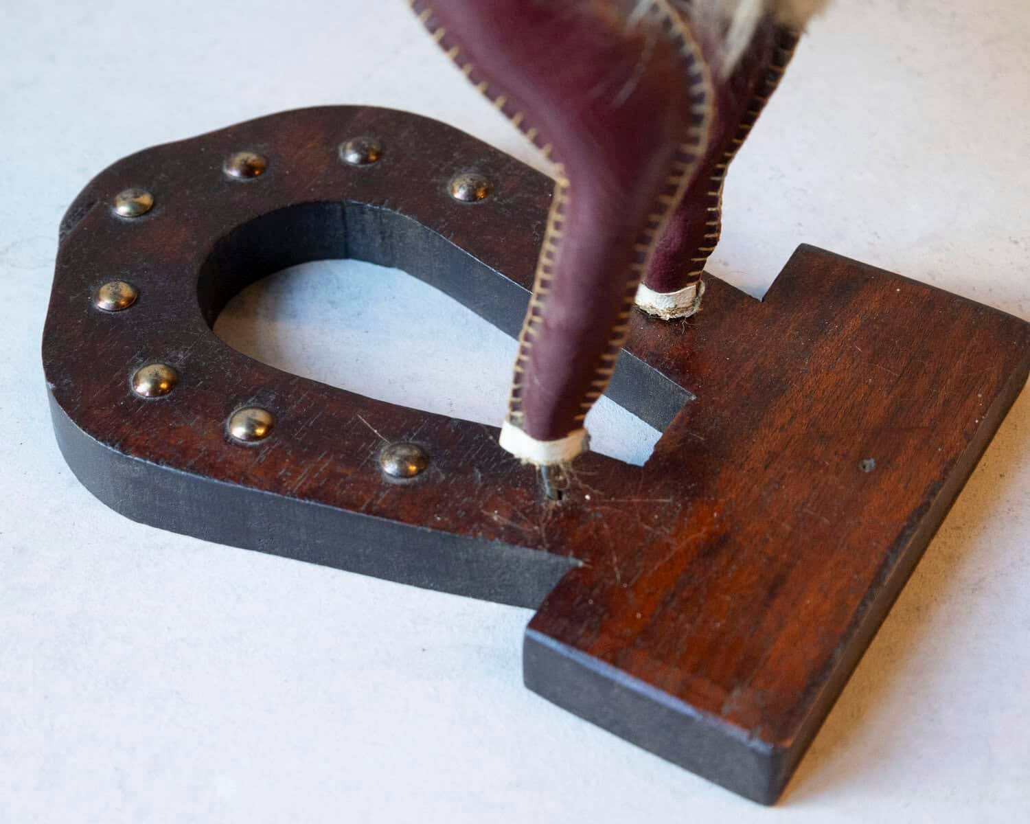 French Decorative Horse in Moleskin with Saddle and Harness, 20th Century - JAA