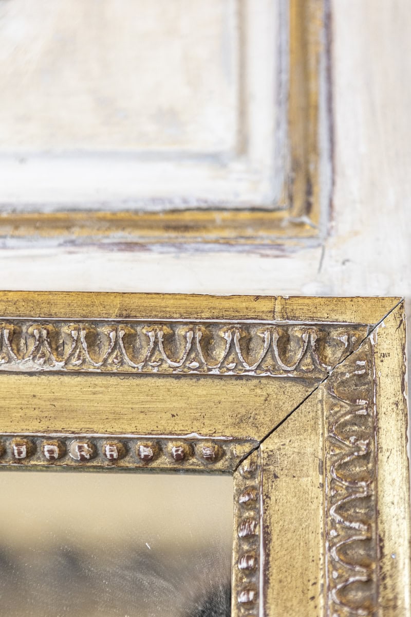 18th Century French Louis XVI Period Trumeau Mirror Circa 1790 - JAA