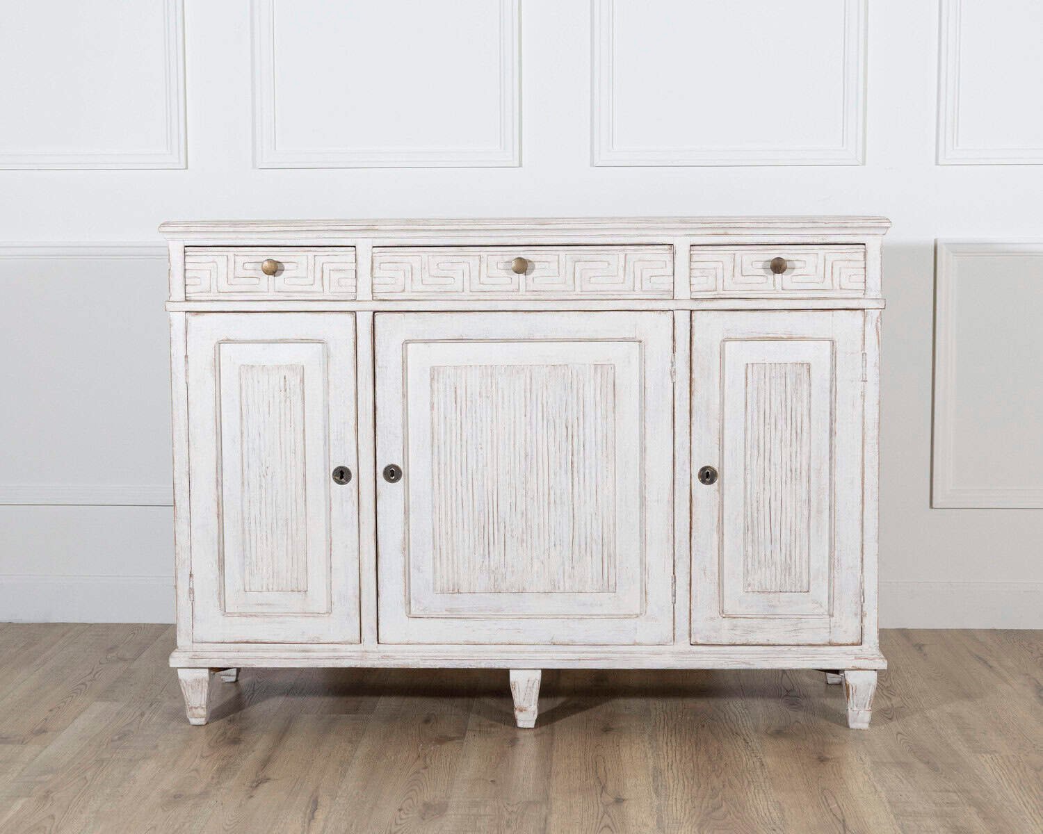 Swedish Painted Sideboard with Greek Key Detail, Circa 1880 - JAA