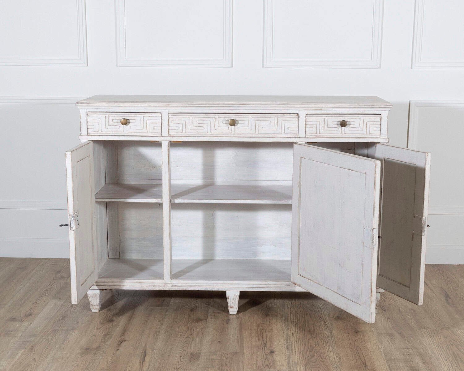 Swedish Painted Sideboard with Greek Key Detail, Circa 1880 - JAA