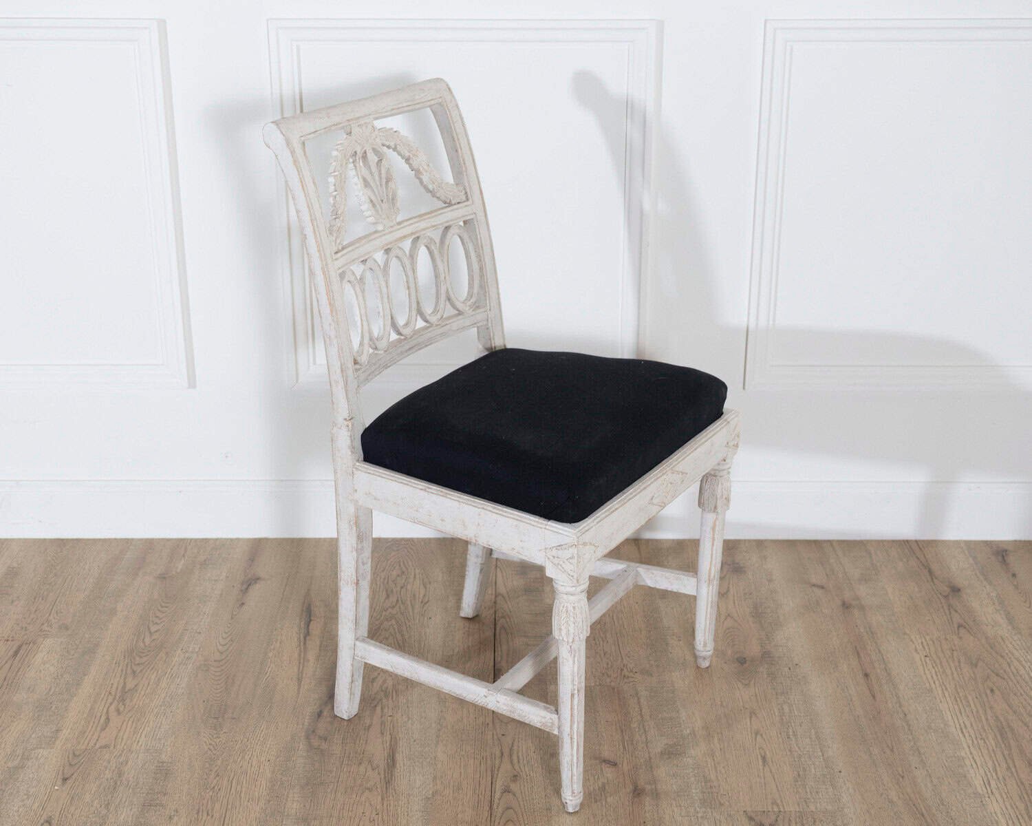 Set of Eight Swedish Gustavian Dining Chairs, circa 1820 - JAA