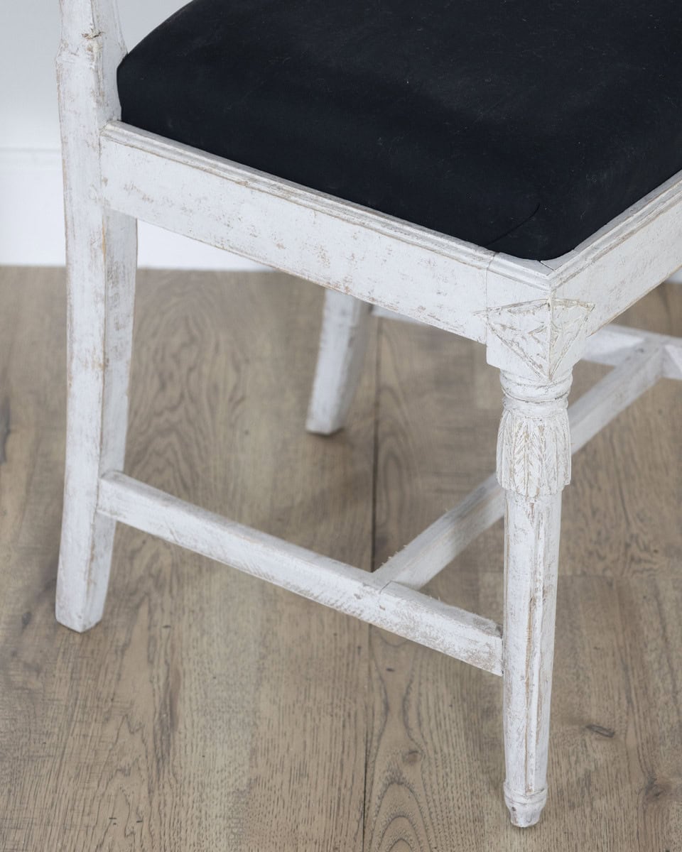 Set of Eight Swedish Gustavian Dining Chairs, circa 1820 - JAA