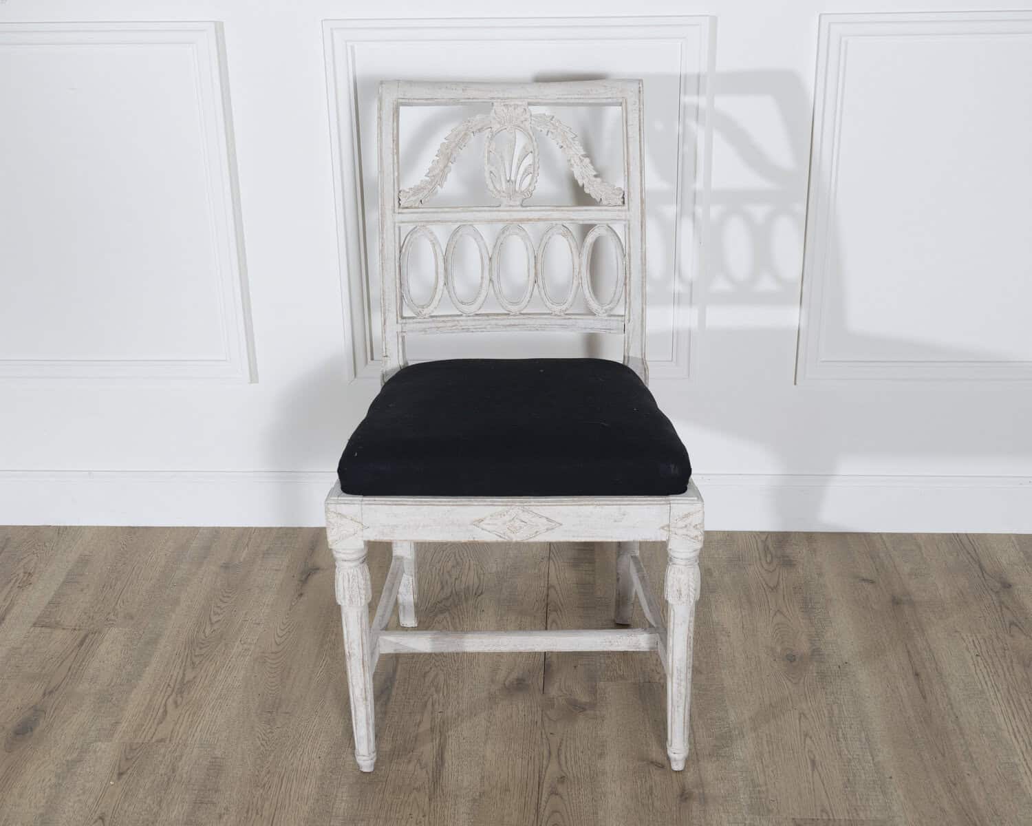 Set of Eight Swedish Gustavian Dining Chairs, circa 1820 - JAA