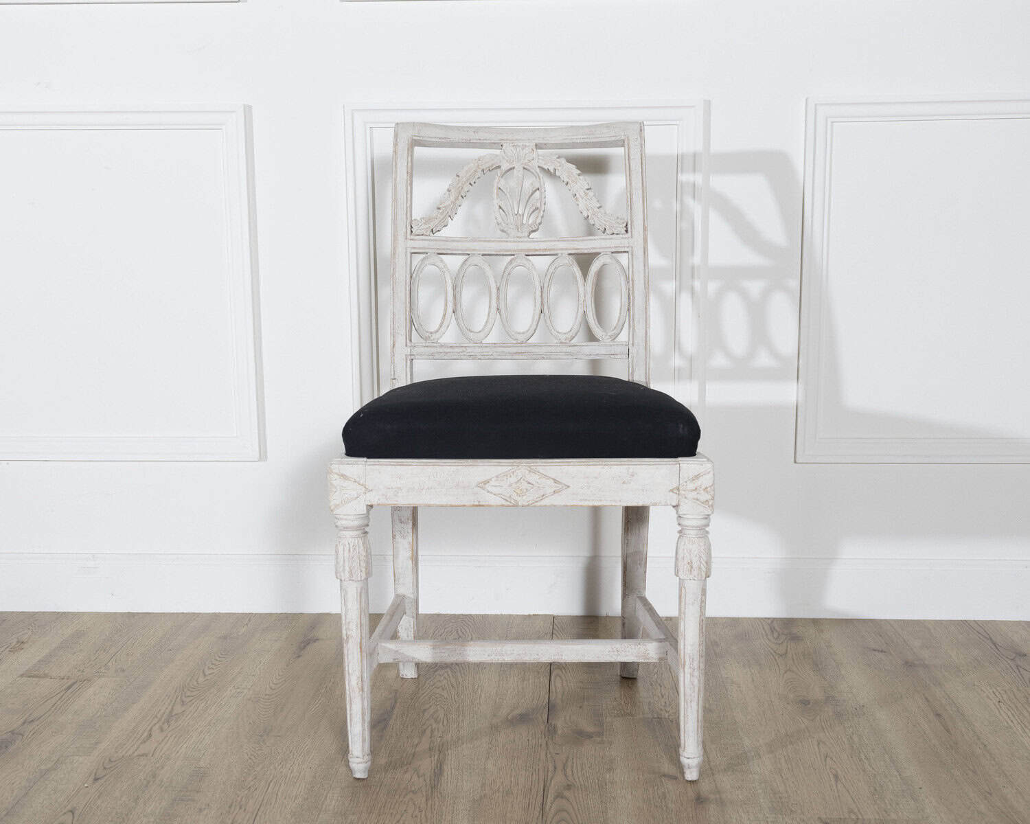 Set of Eight Swedish Gustavian Dining Chairs, circa 1820 - JAA