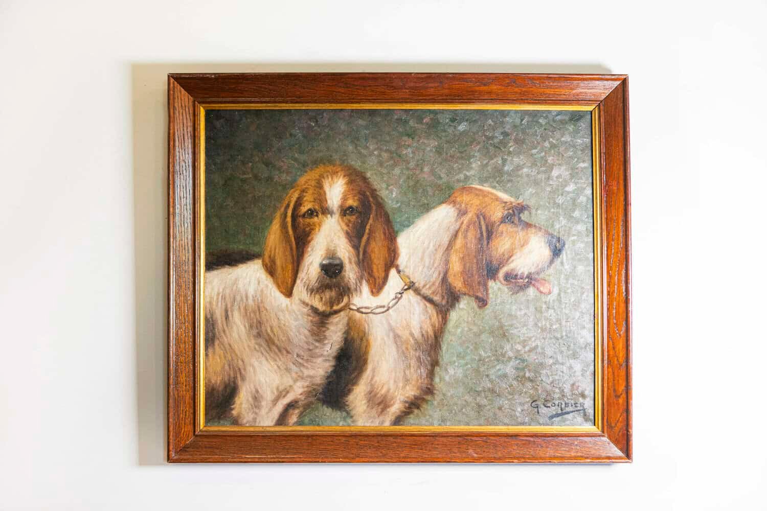 19th Century French Dog Painting - JAA