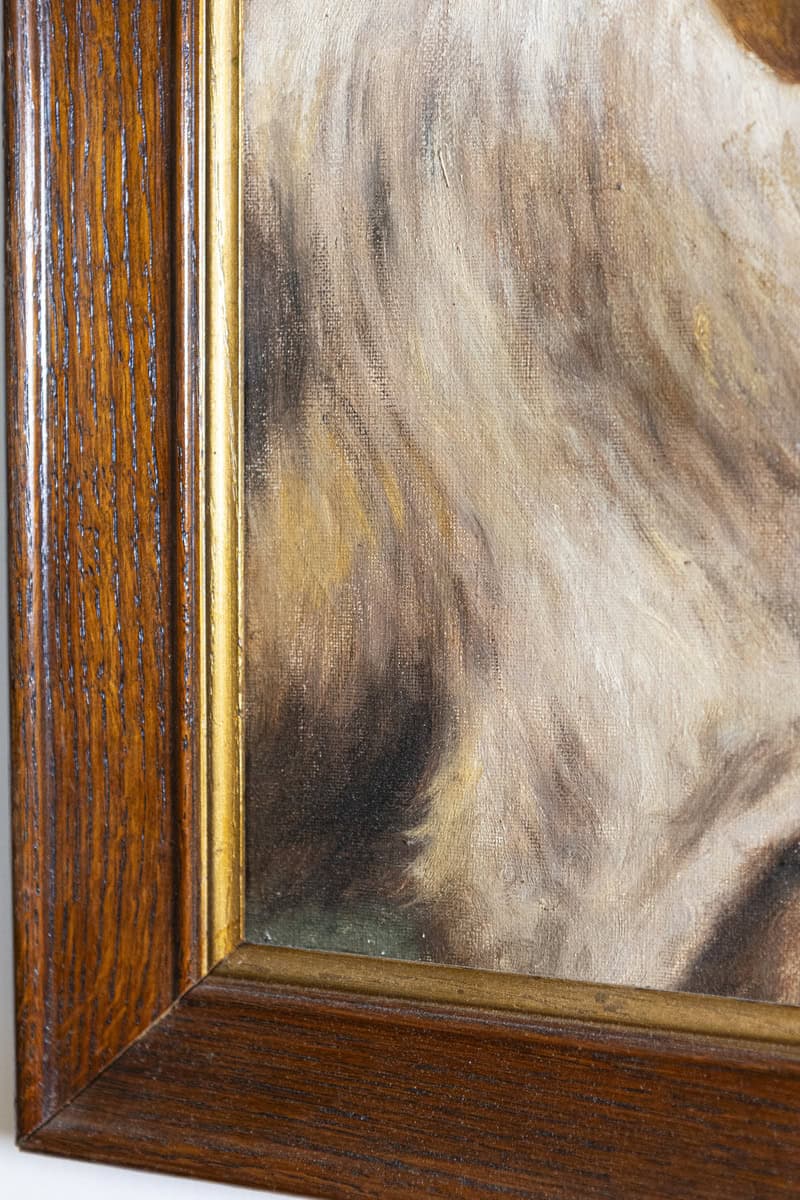 19th Century French Dog Painting - JAA