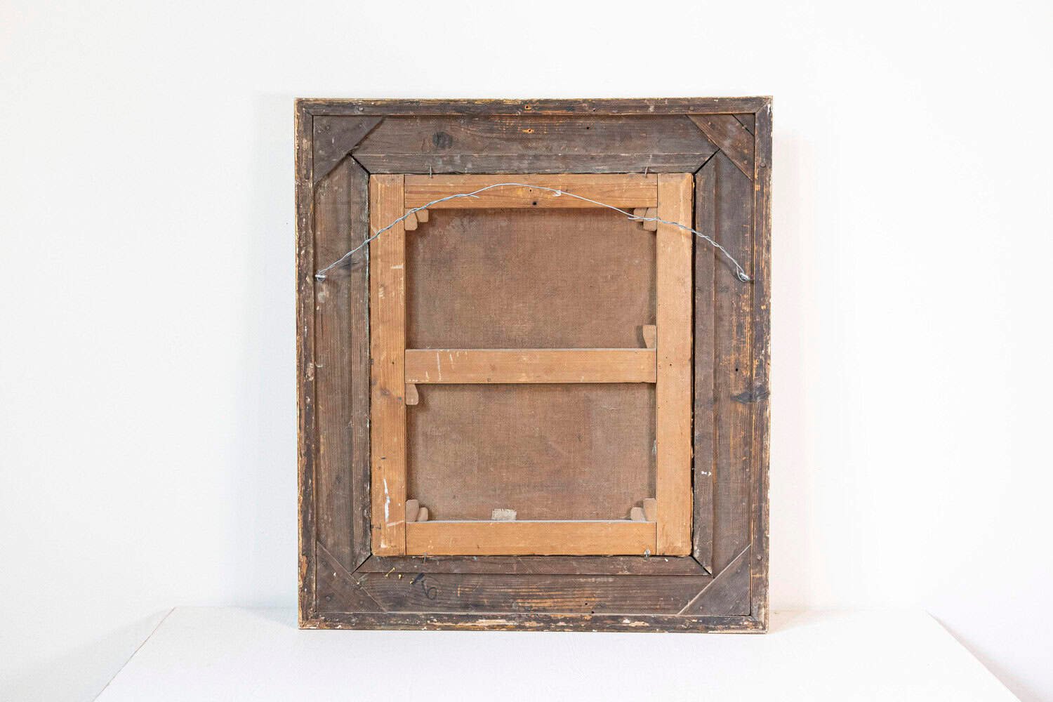 French 19th Century Gilt Frame Oil Painting Depicting Flowers on a Rococo Table - JAA