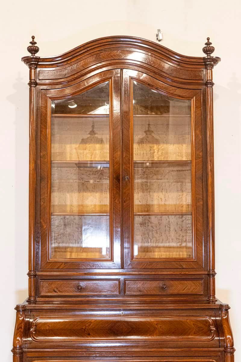 19th Century Italian Bookcase Secretaire - JAA