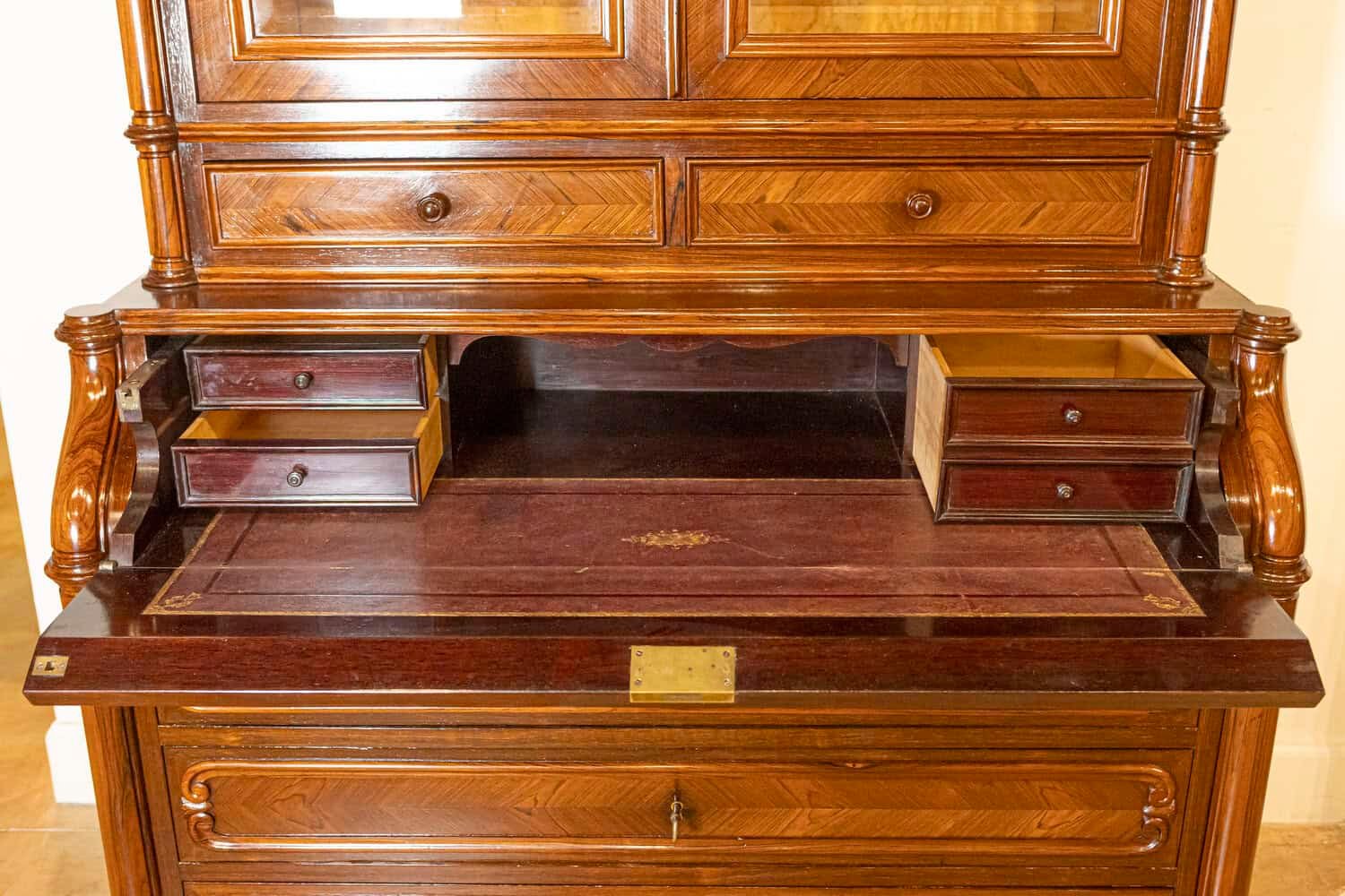 19th Century Italian Bookcase Secretaire - JAA