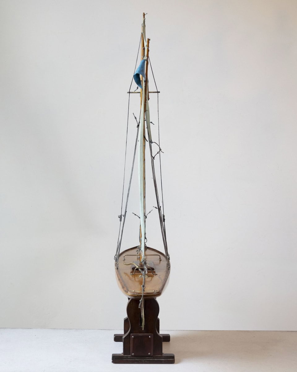 Large English Gaff-Rigged Pond Yacht, Early 20th Century - JAA