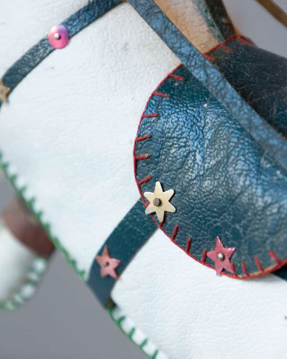 French Decorative Horse in Moleskin with Saddle and Harness, 20th Century - JAA