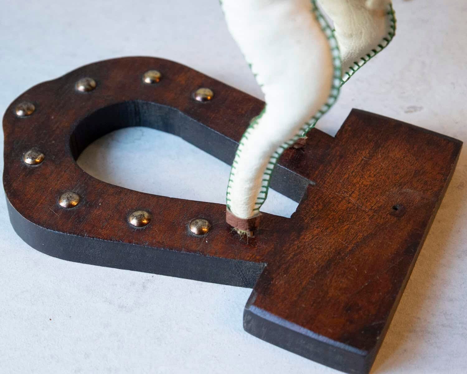 French Decorative Horse in Moleskin with Saddle and Harness, 20th Century - JAA