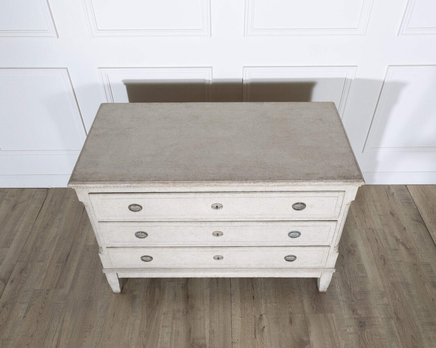 Antique Danish Chest of Drawers in Painted Oak and Pine, circa 19th Century - JAA