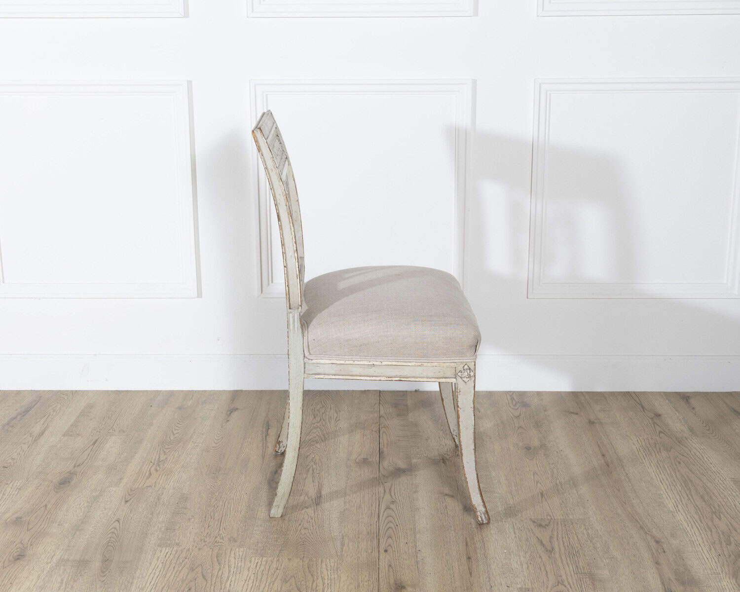 Set of Six 19th Century Directoire Style Carved Wood Chairs - JAA