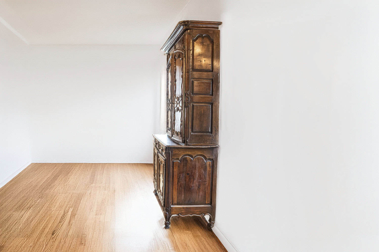 French Louis XV 18th Century Cherry Buffet à Deux-Corps from the Loire Valley - JAA