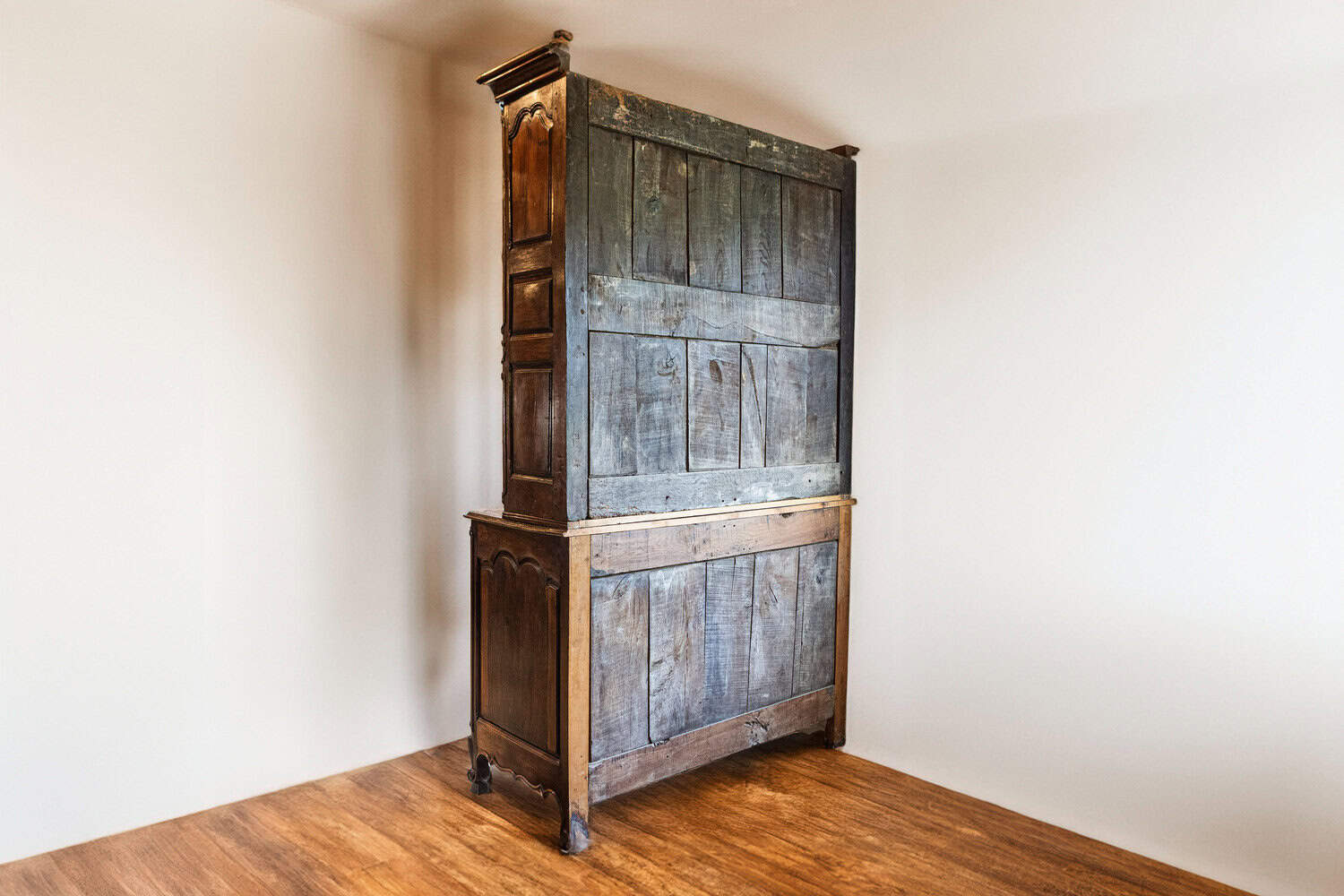 French Louis XV 18th Century Cherry Buffet à Deux-Corps from the Loire Valley - JAA