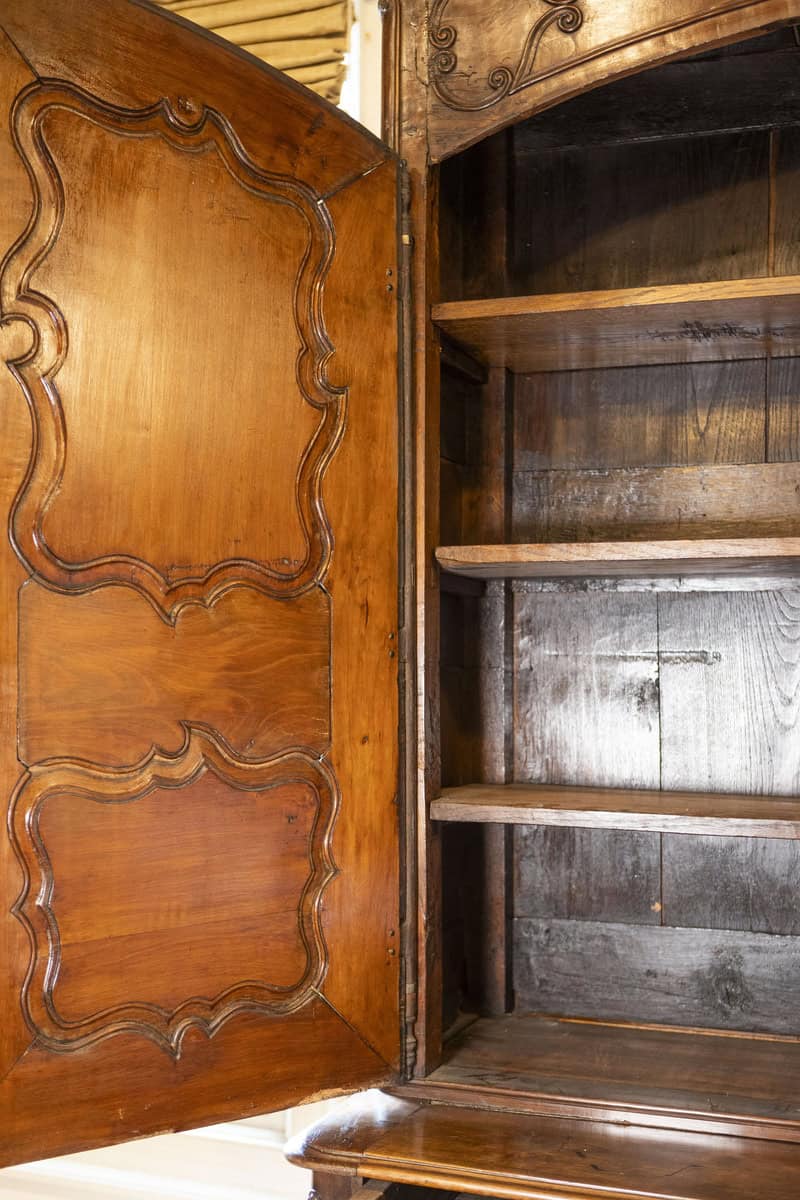 French Louis XV 18th Century Cherry Buffet à Deux-Corps from the Loire Valley - JAA