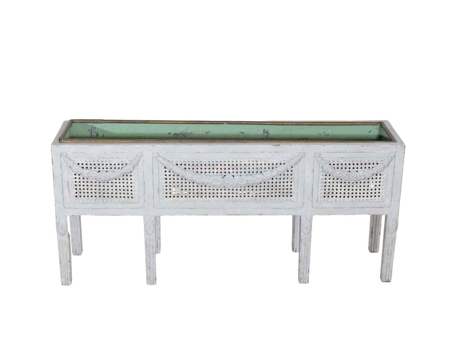 Swedish Gustavian Flower Trough with Zinc Insert, circa 1900