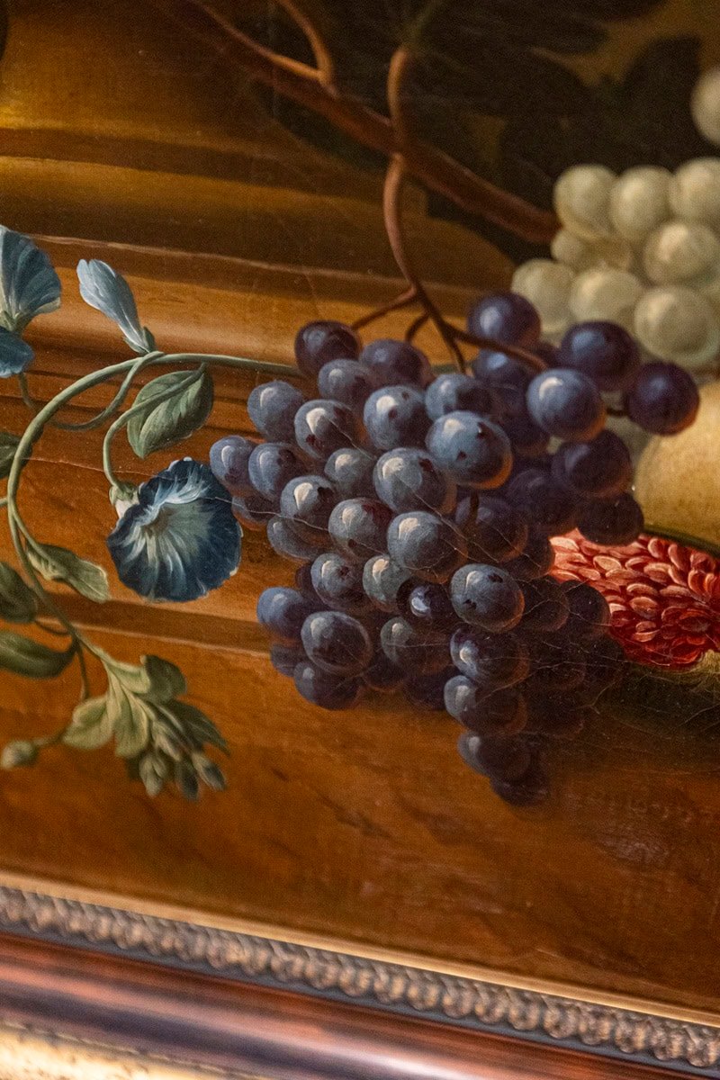 Swedish 1780s Floral Painting in the Manner of Paulus Theodorus van Brussel - JAA