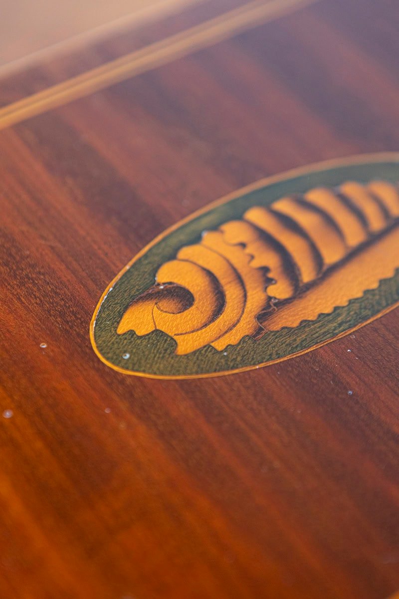 Danish 1840s Mahogany Box with Ash Shell Marquetry, Banding and Lateral Handles - JAA