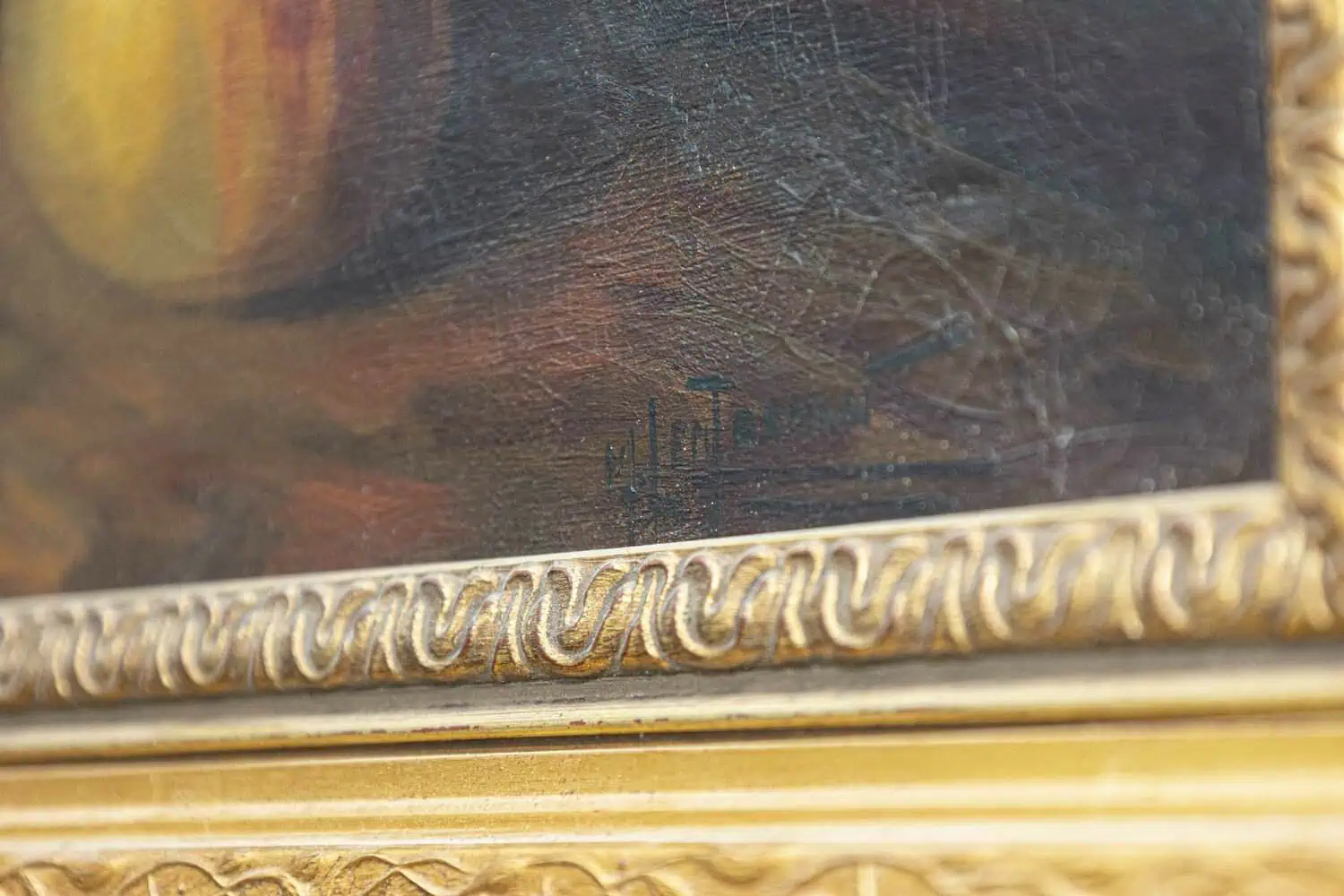 French Napoleon III 1860s Still-Life Oil Painting Depicting Roses and Fruits - JAA