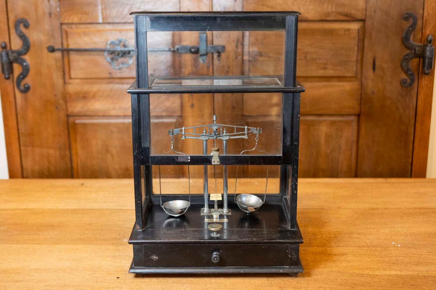 20th Century French Glass Case Scale - JAA