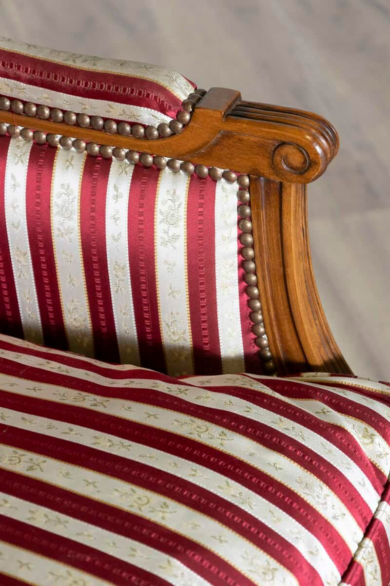 French Louis XVI Style Walnut Bergères à Oreilles with Fluted Legs, a Pair - JAA