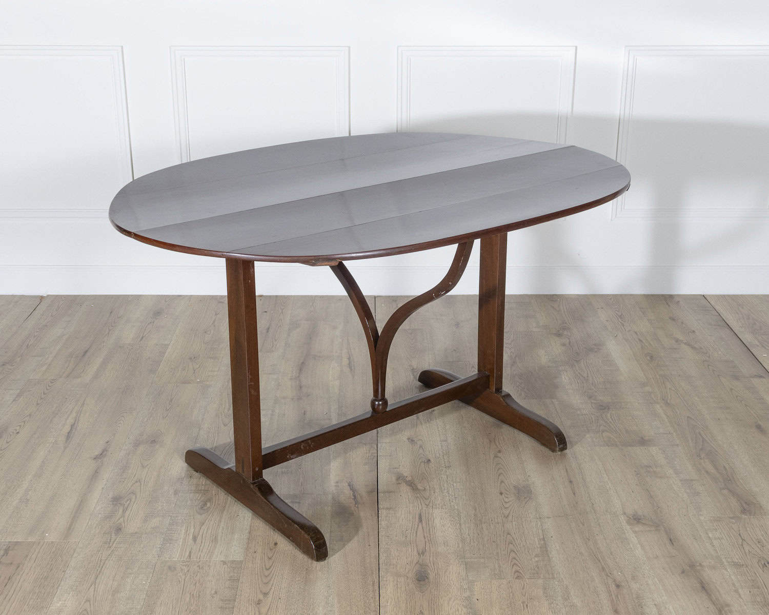 19th Century French Mahogany Winegrower’s Tilt-Top Table from Burgundy - JAA