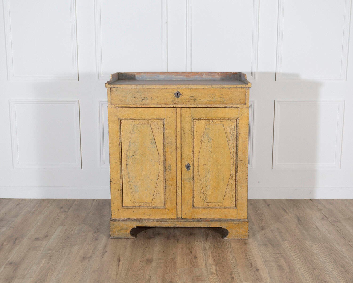 Swedish Gustavian Period Buffet in Original Yellow Paint, Late 18th Century - JAA