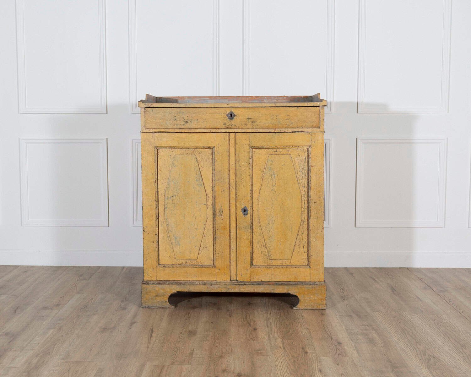 Swedish Gustavian Period Buffet in Original Yellow Paint, Late 18th Century - JAA