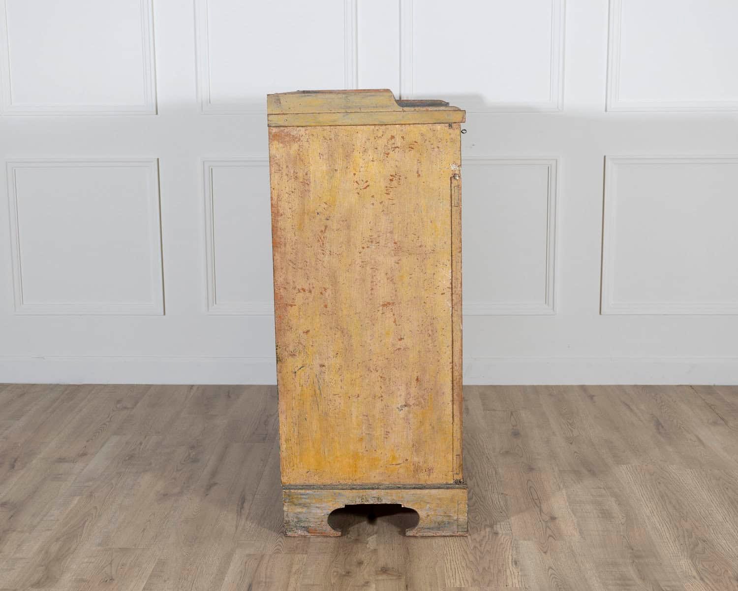 Swedish Gustavian Period Buffet in Original Yellow Paint, Late 18th Century - JAA