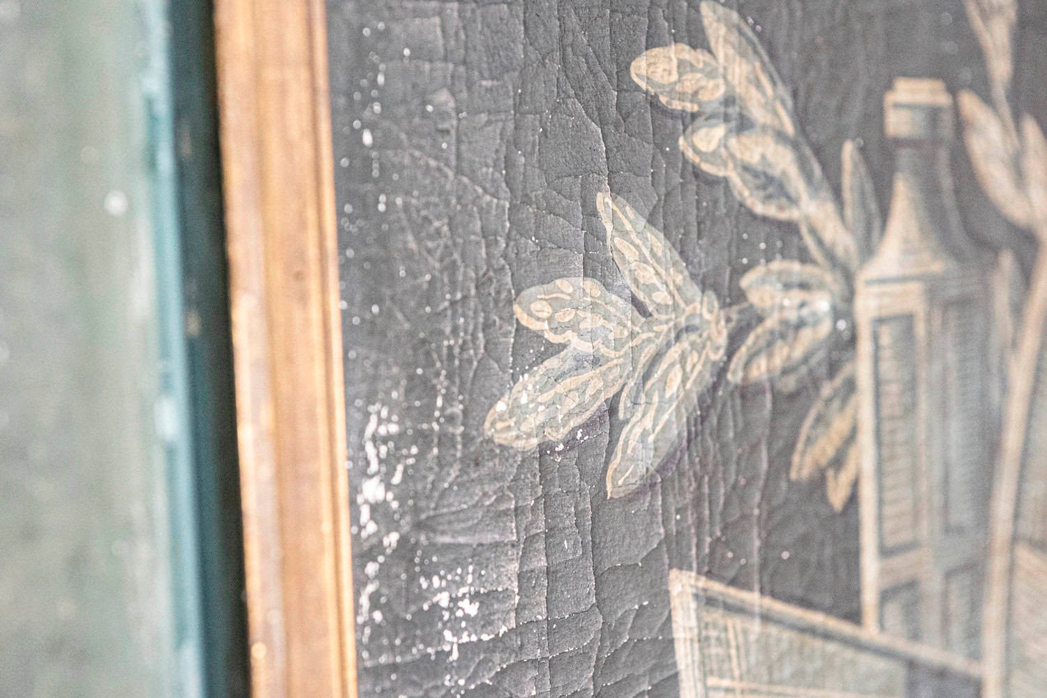 French Louis XVI Style 19th Century Trumeau with Painted Allegory of Science - JAA