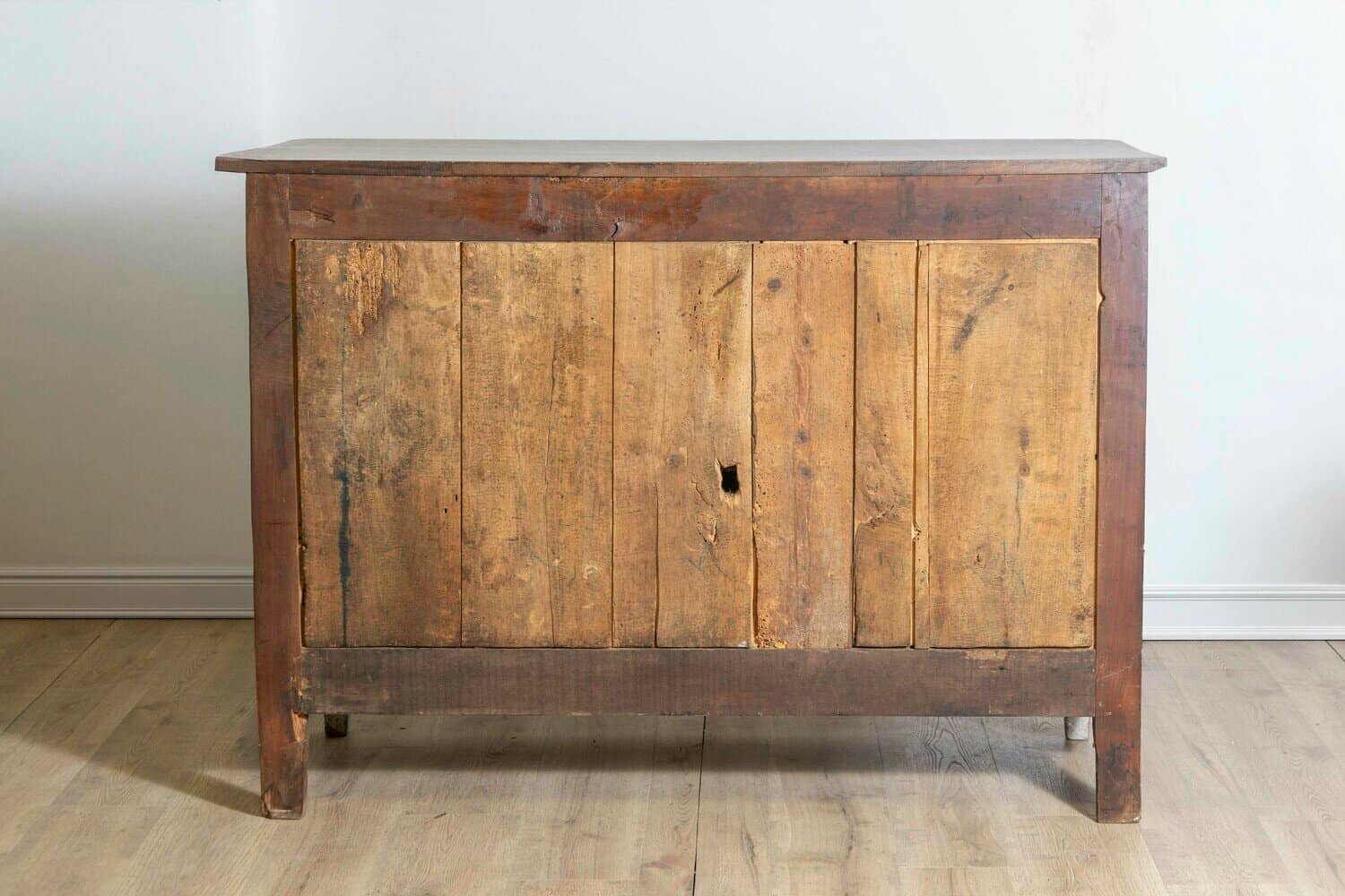 French 19th Century Painted Buffet with Drawers, Doors and Distressed Finish - JAA