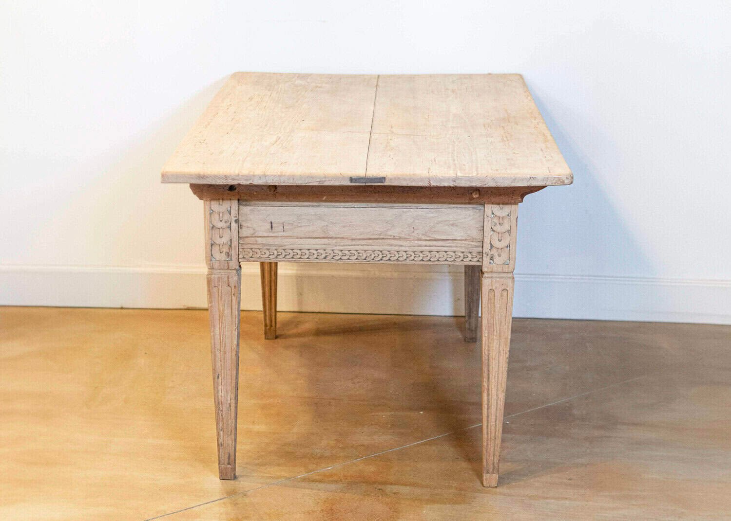 French, 1850s Napoléon III Period Center Table with Carved Motifs and Drawer - JAA