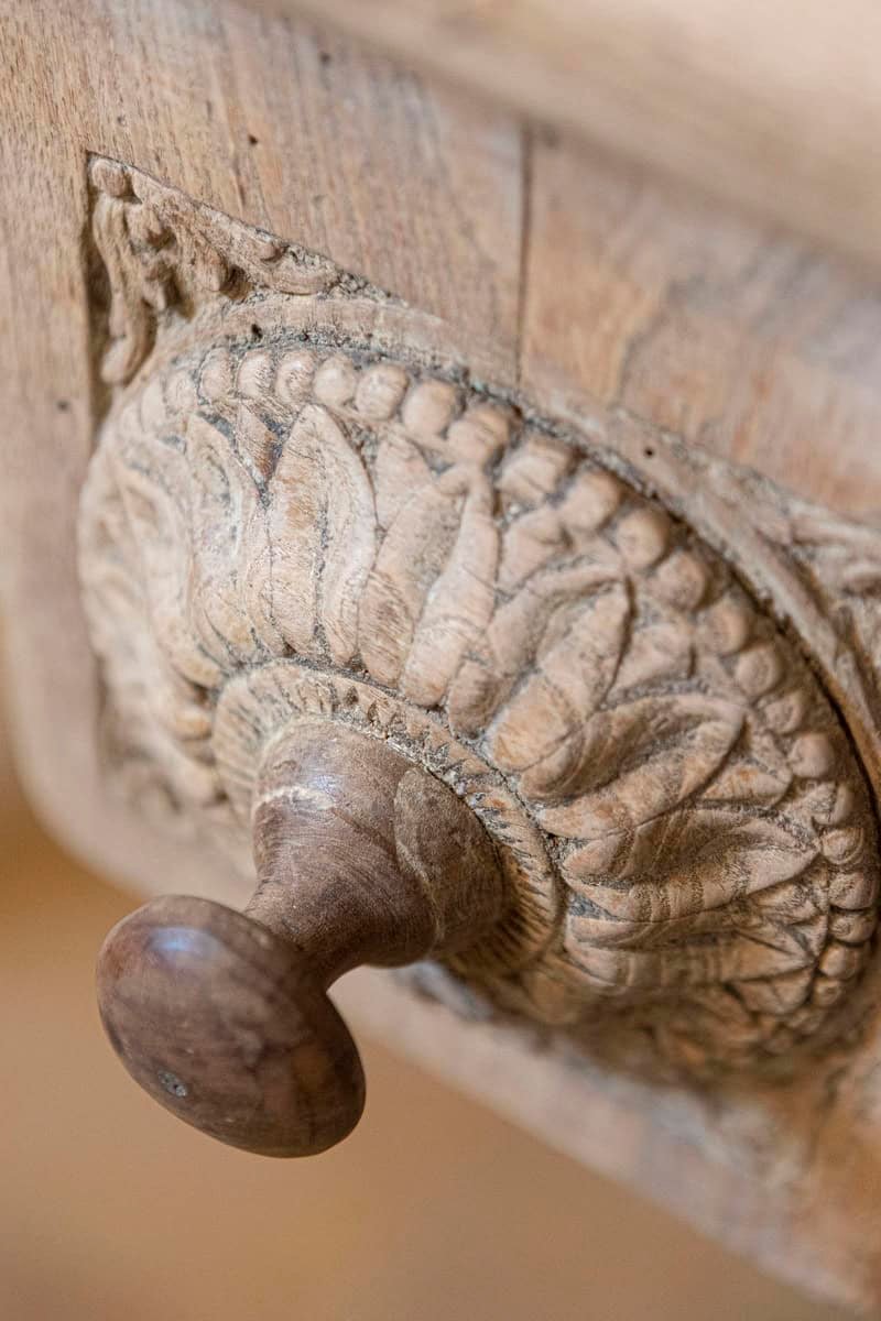 French, 1850s Napoléon III Period Center Table with Carved Motifs and Drawer - JAA