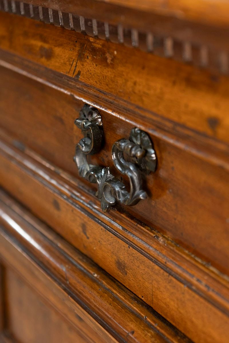 Italian 17th Century Walnut Buffet with Drop Front, Hidden Drawers and Two Doors - JAA