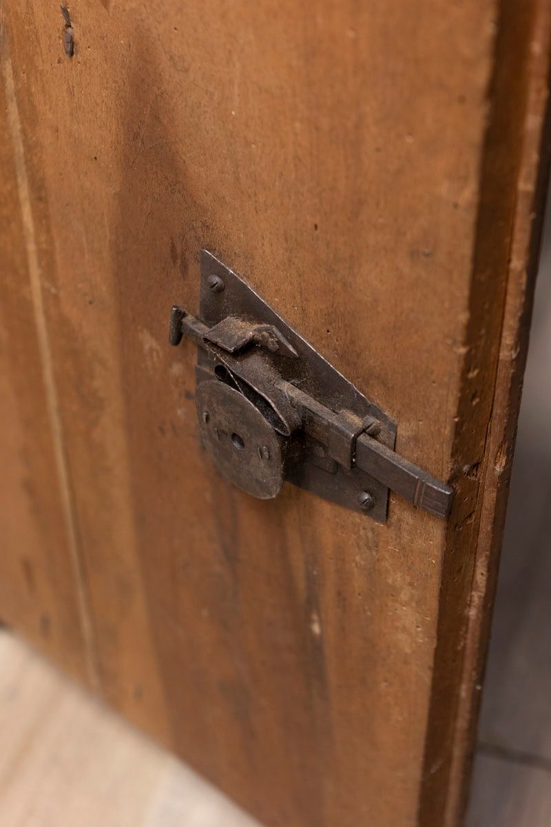 Italian 17th Century Walnut Buffet with Drop Front, Hidden Drawers and Two Doors - JAA