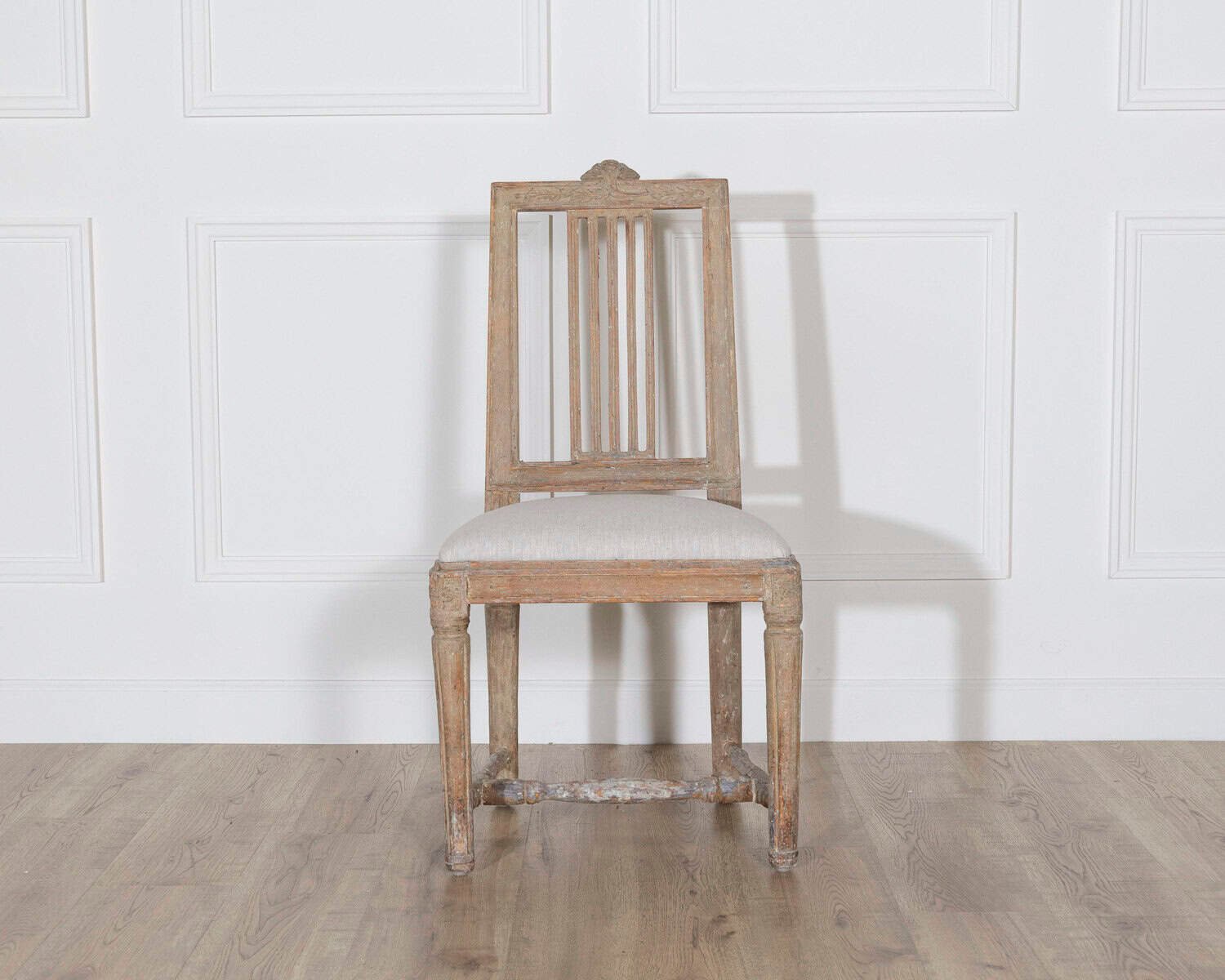 Pair of Period Gustavian Chairs in Original Paint, Sweden, Late 18th Century - JAA