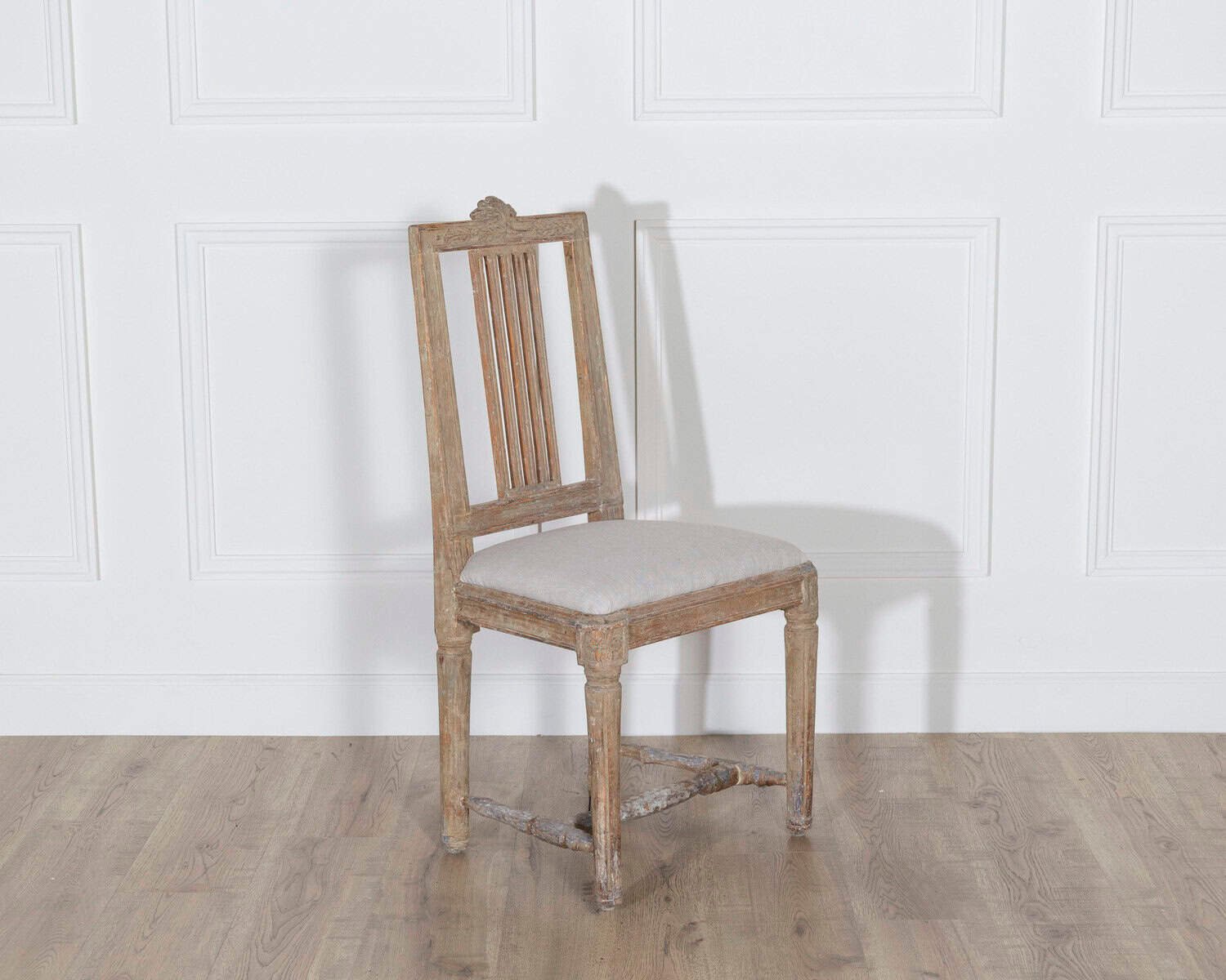 Pair of Period Gustavian Chairs in Original Paint, Sweden, Late 18th Century - JAA