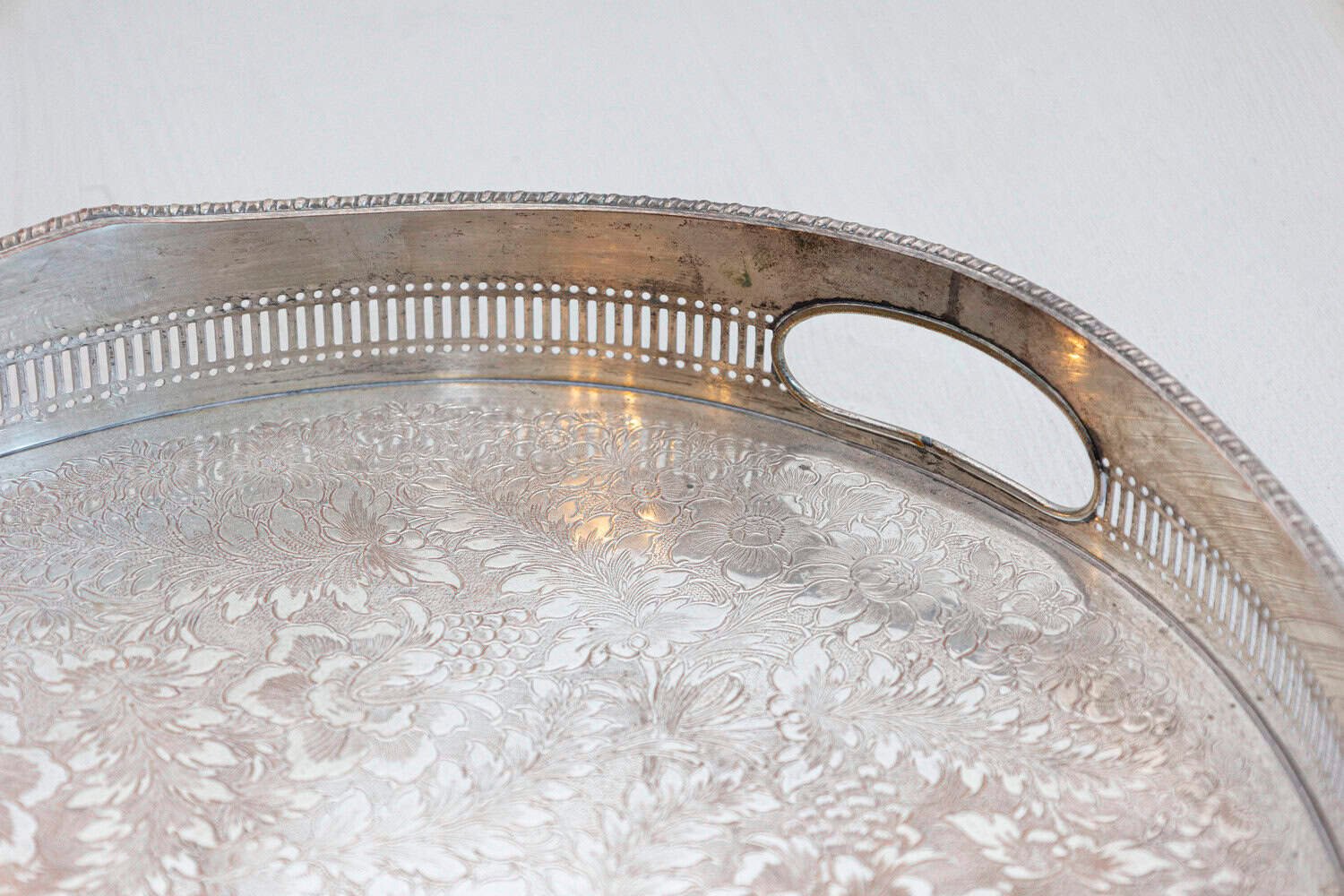 English circa 1900 Silver Plated Tray - JAA