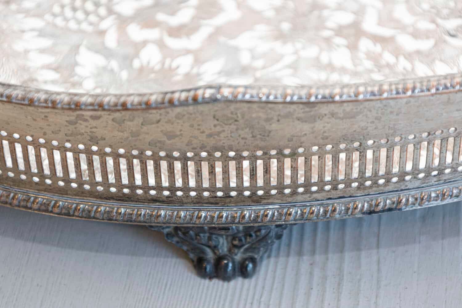 English circa 1900 Silver Plated Tray - JAA