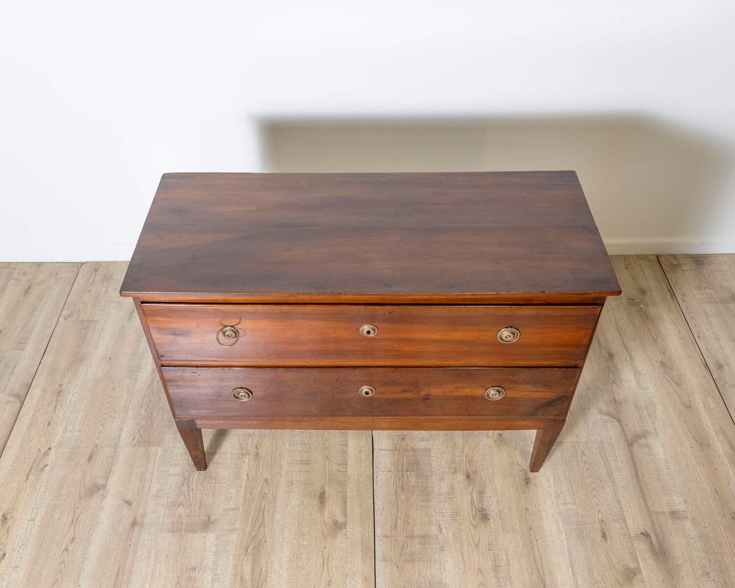 Antique Directoire Chest Of Drawers In Walnut - Italy 18th - JAA