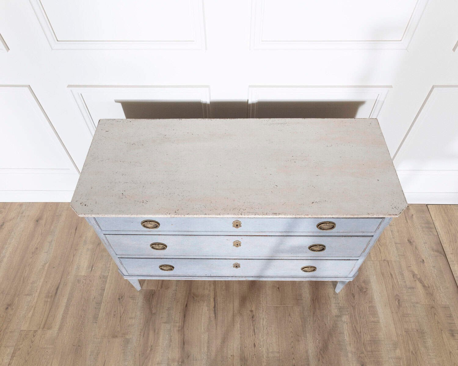 Swedish Gustavian Style Painted Chest of Drawers, Circa 1900 - JAA