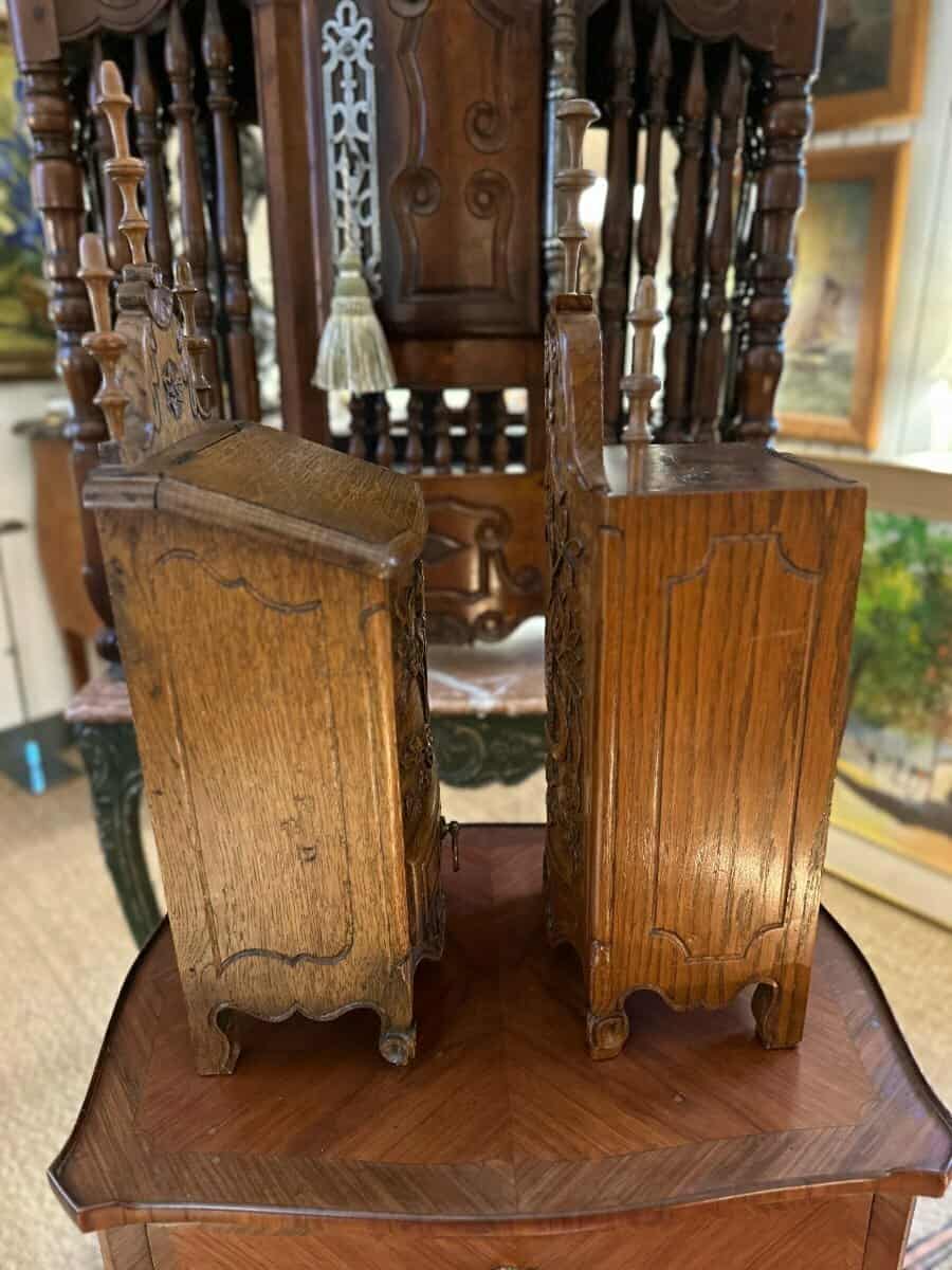 Pair Of Salt And Flour Boxes. - JAA