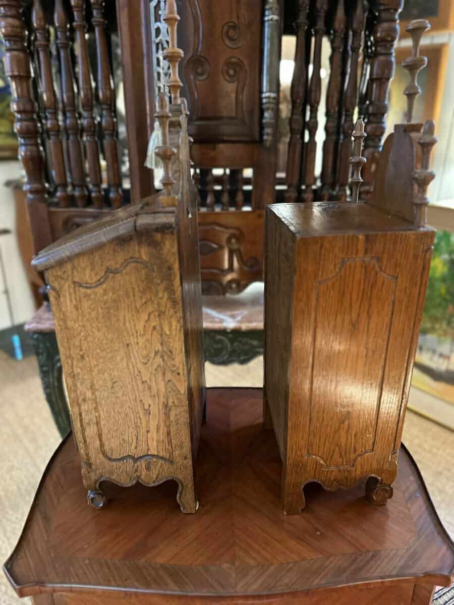 Pair Of Salt And Flour Boxes. - JAA